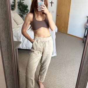 Faherty brand Women's Tan Pants (elastic waist)